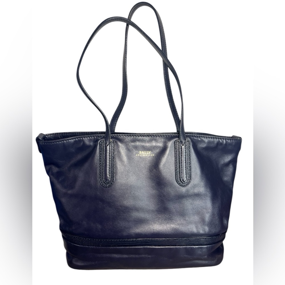 Bally Vintage Shoulder/Tote bag, Navy Blue GUC